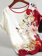Floral Print T-Shirt - ATSProducts