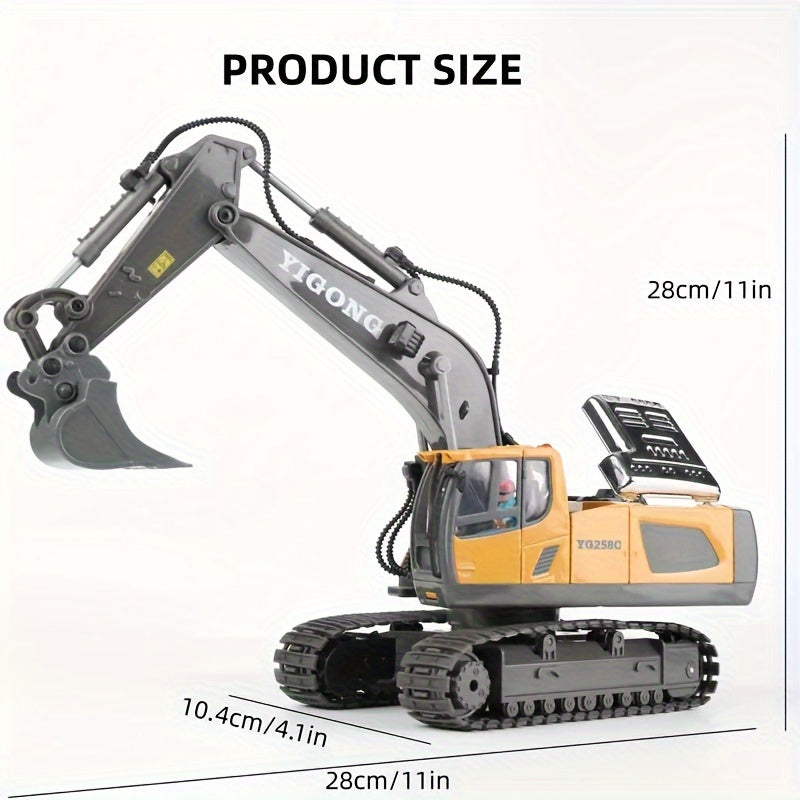 11-Channel Remote Control Alloy Excavator - ATSProducts