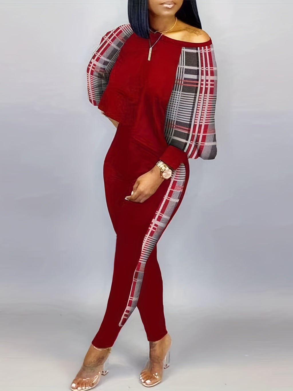 Patchwork Casual Two-piece Set - ATSProducts