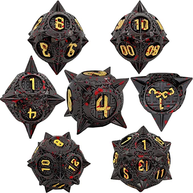 Sharp Metal Meteor Dice Set - ATSProducts
