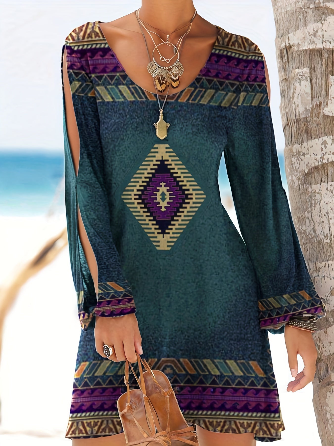 Ethnic Aztec Print Tunic - ATSProducts