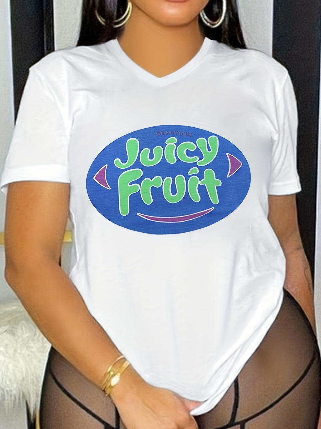 Beautiful Juicy Fruit Crew Neck T-Shirt - ATSProducts