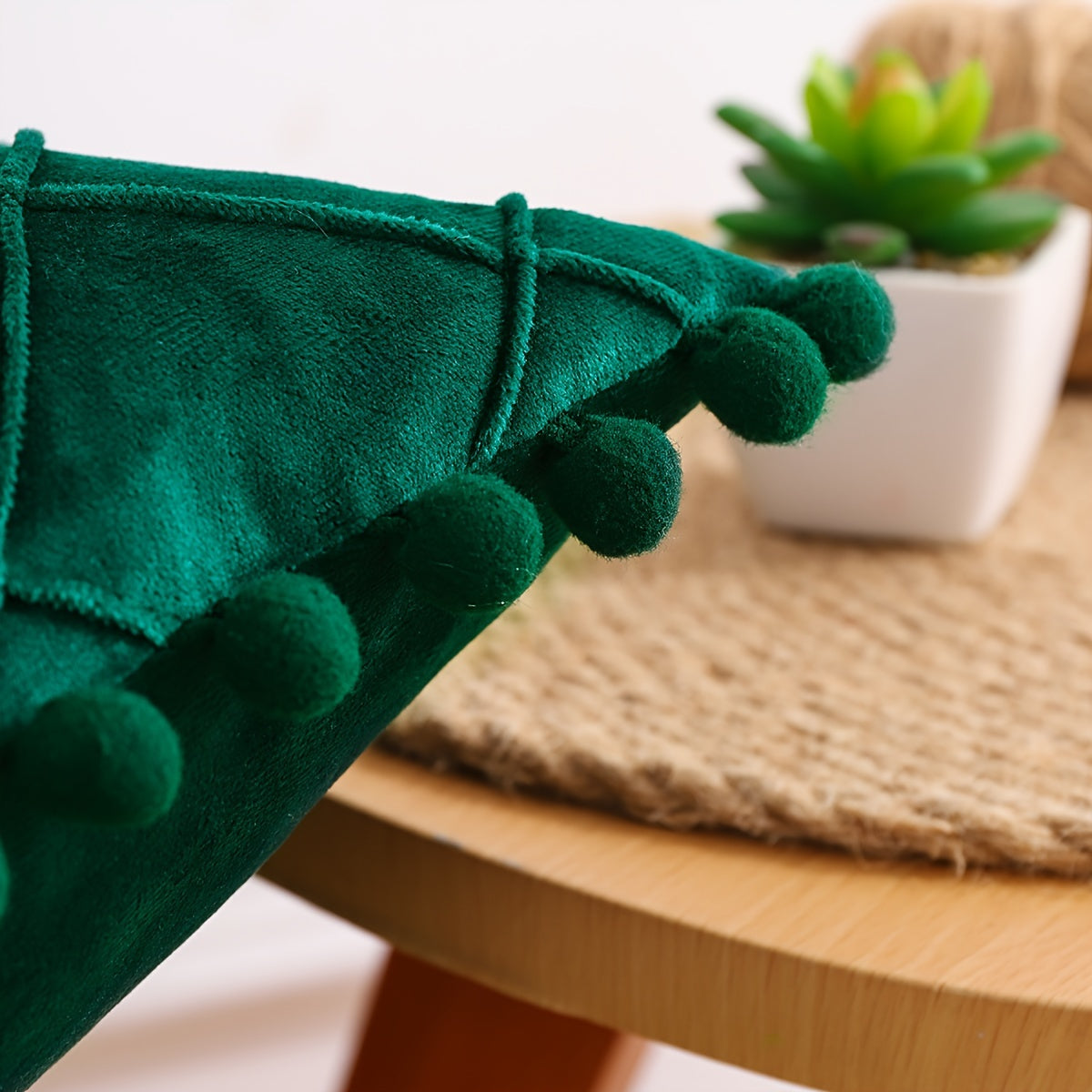 1pc Pom-Pom Decorative Throw Pillow Cover - ATSProducts