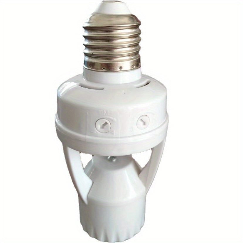 1pc Motion Sensor Light Bulb Holder With E27 Socket - ATSProducts
