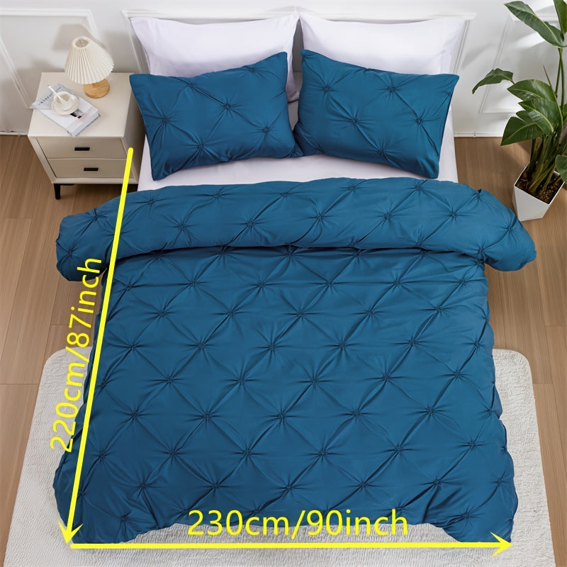 3-Piece Soft Breathable Polyester Duvet Cover Set - ATSProducts