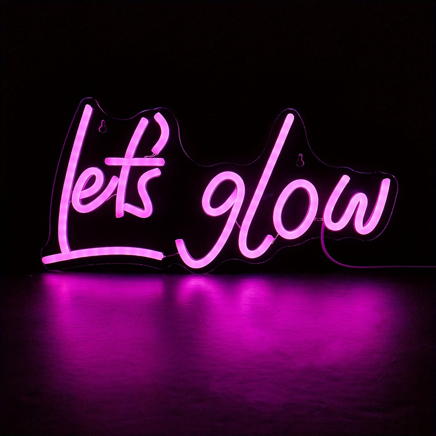 1pc Pink LED Neon Letter Sign - USB Operated - ATSProducts