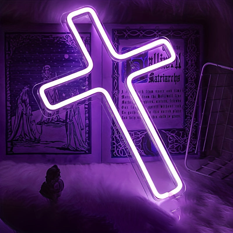 1pc Cross USB Neon Lamp - ATSProducts