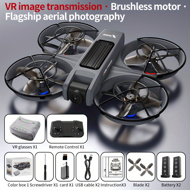 VR Model Quadcopter Drone with Head Mounted VR Glasses - ATSProducts