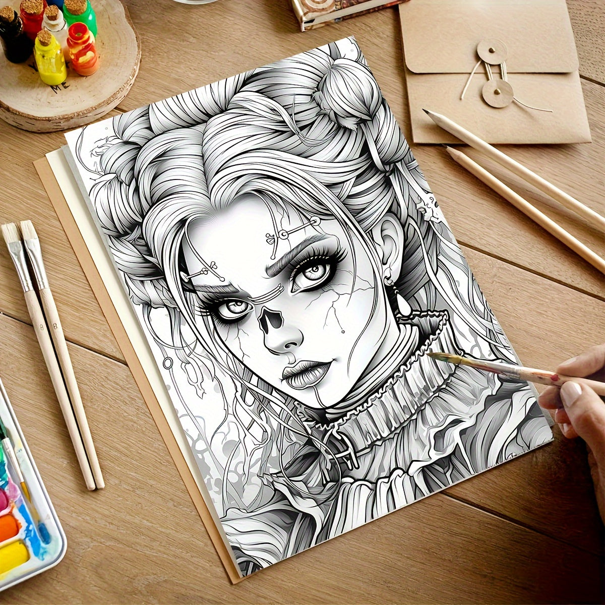 2pcs, Goth Girl Coloring Books - ATSProducts