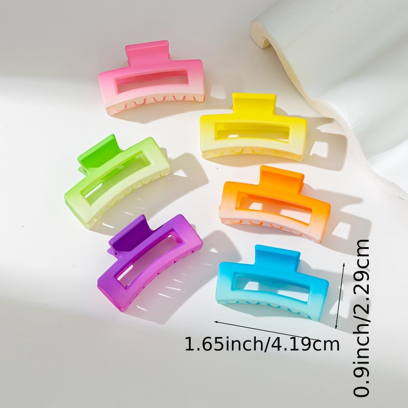 6pcs Multicolored Macaroon Hair Clips - ATSProducts
