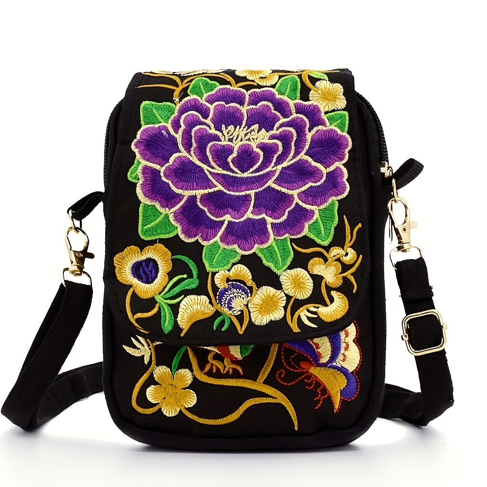 Women's Lightweight Embroidered Crossbody Bag - ATSProducts