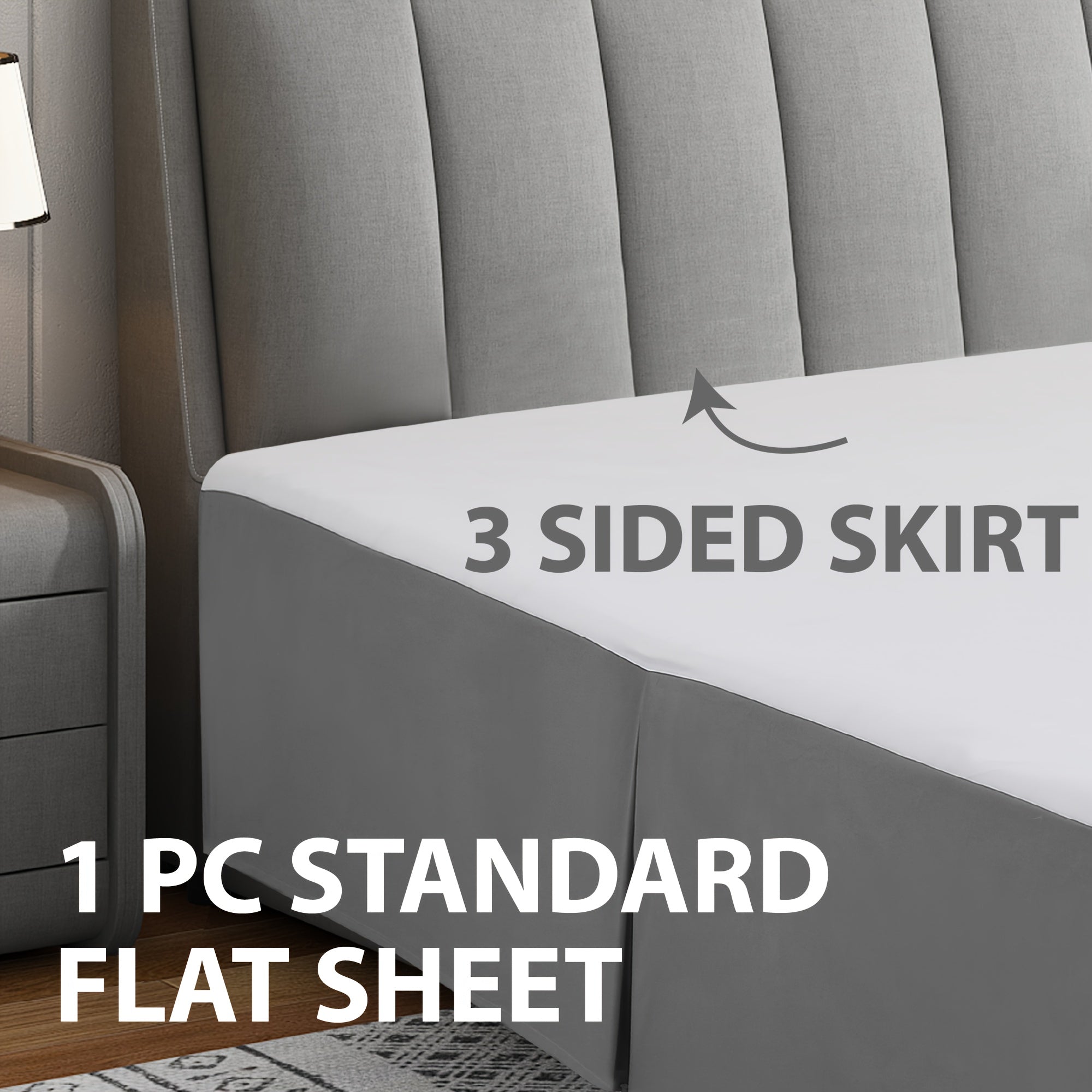 1pc Bed Skirt - ATSProducts