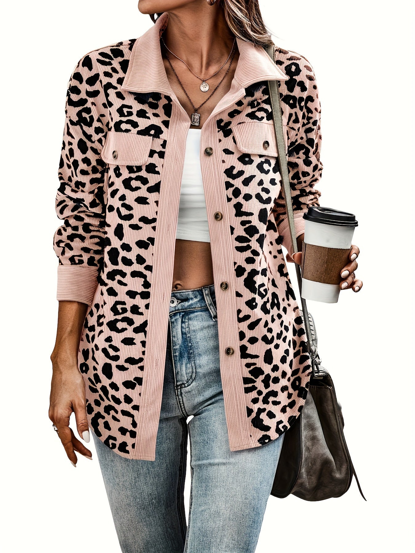 Women'S Y2K Leopard Print Jacket - ATSProducts