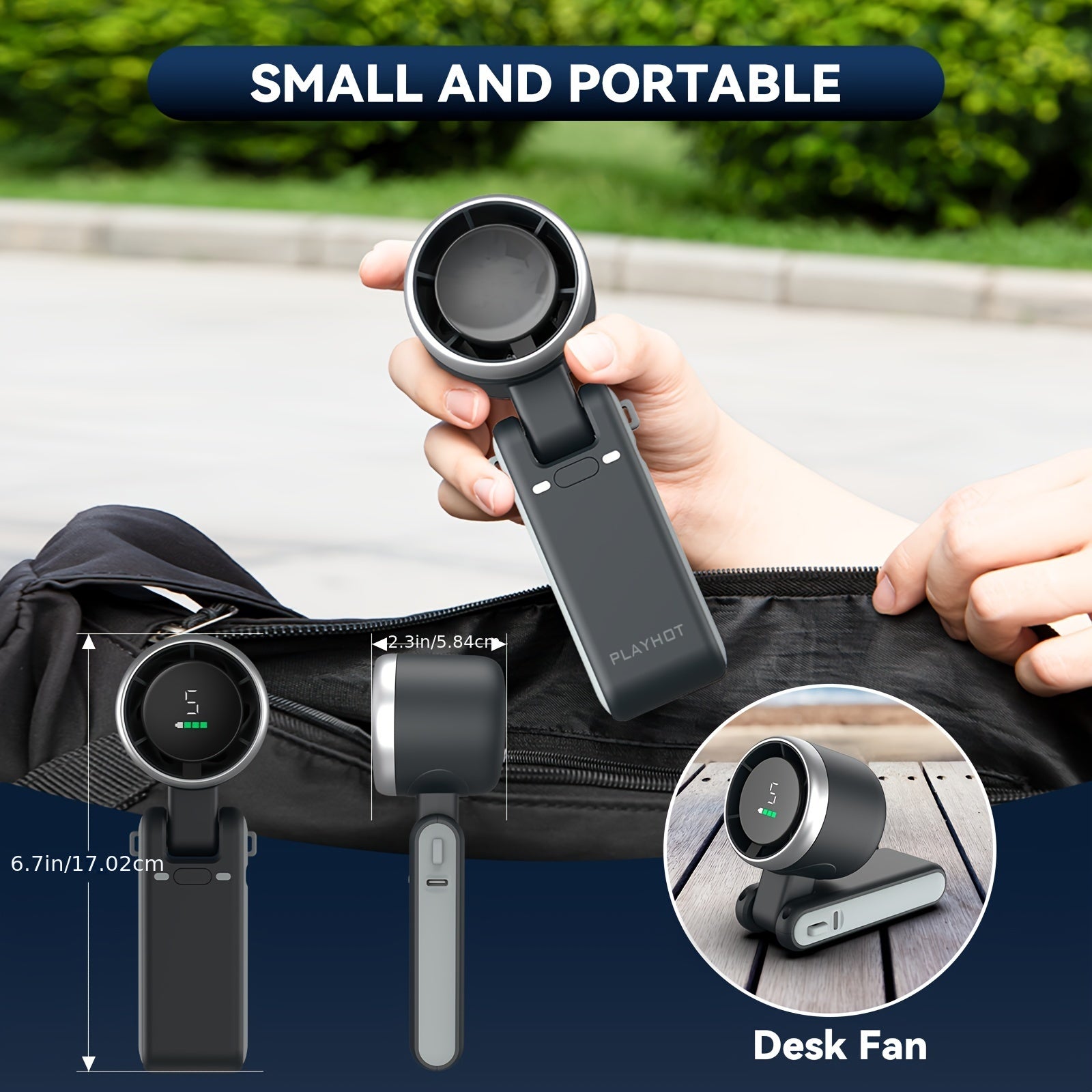 12-Hour Turbo Handheld Fan - ATSProducts