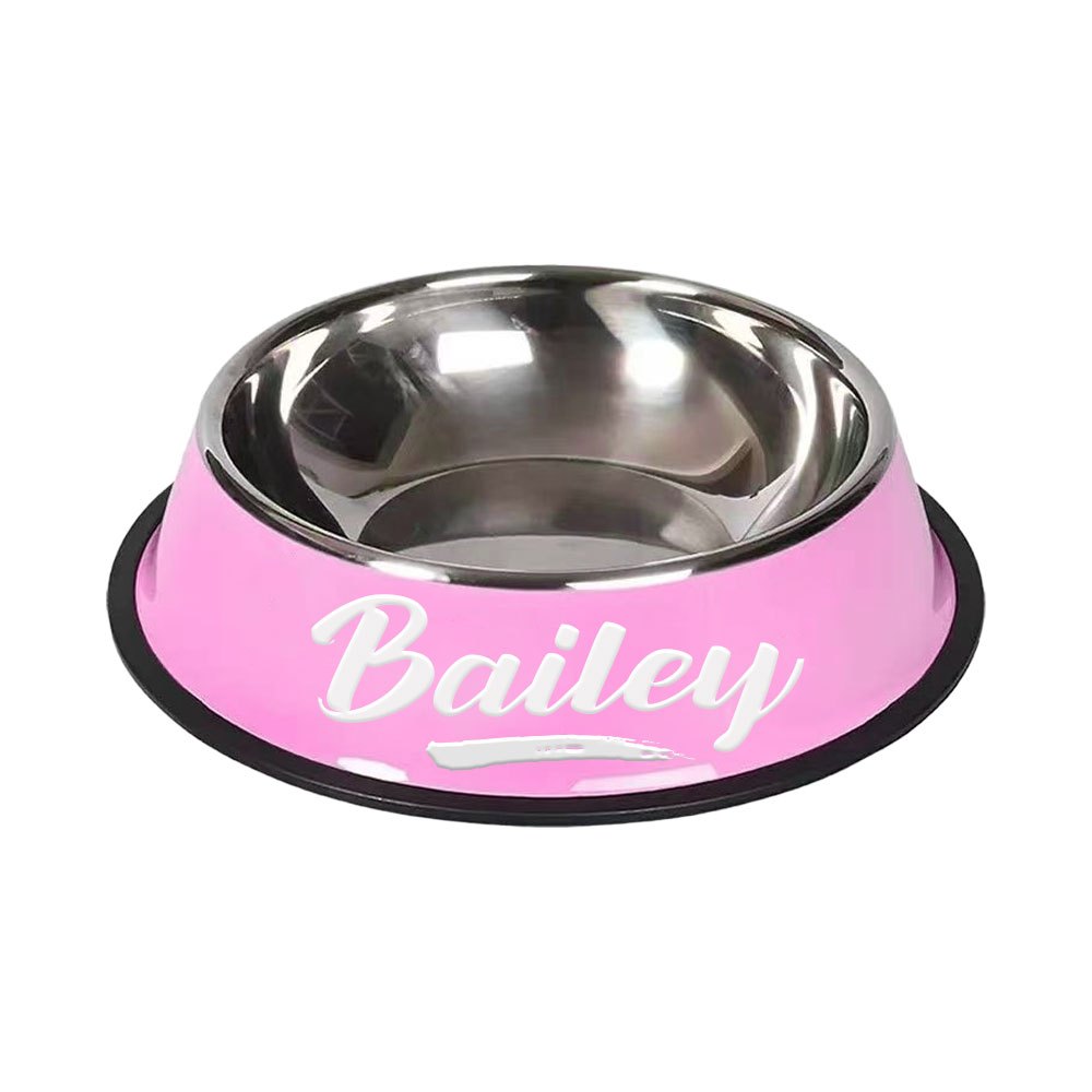 1pc Personalized Stainless Steel Dog Bowls - ATSProducts