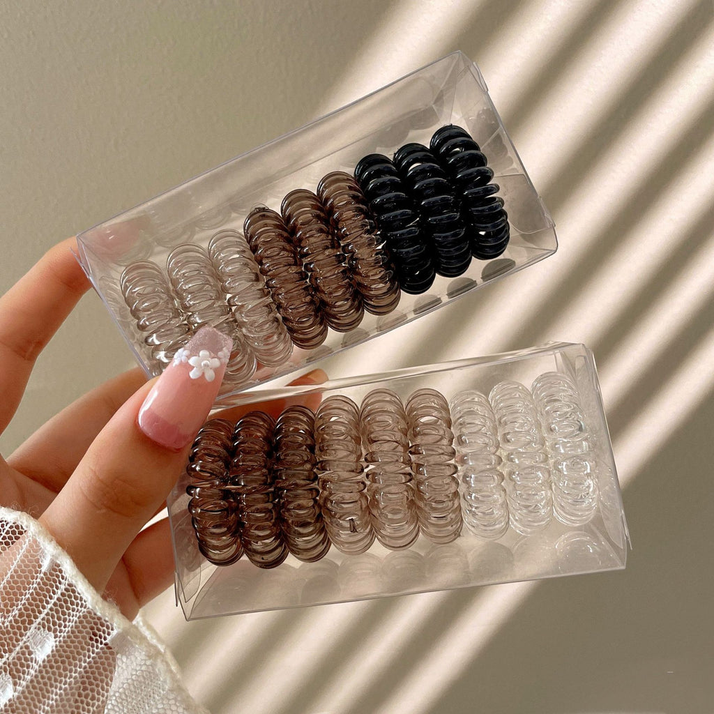 9Pc Coil Ponytail Holders - ATSProducts