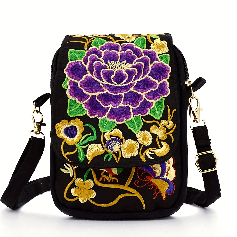 Women's Lightweight Embroidered Crossbody Bag - ATSProducts
