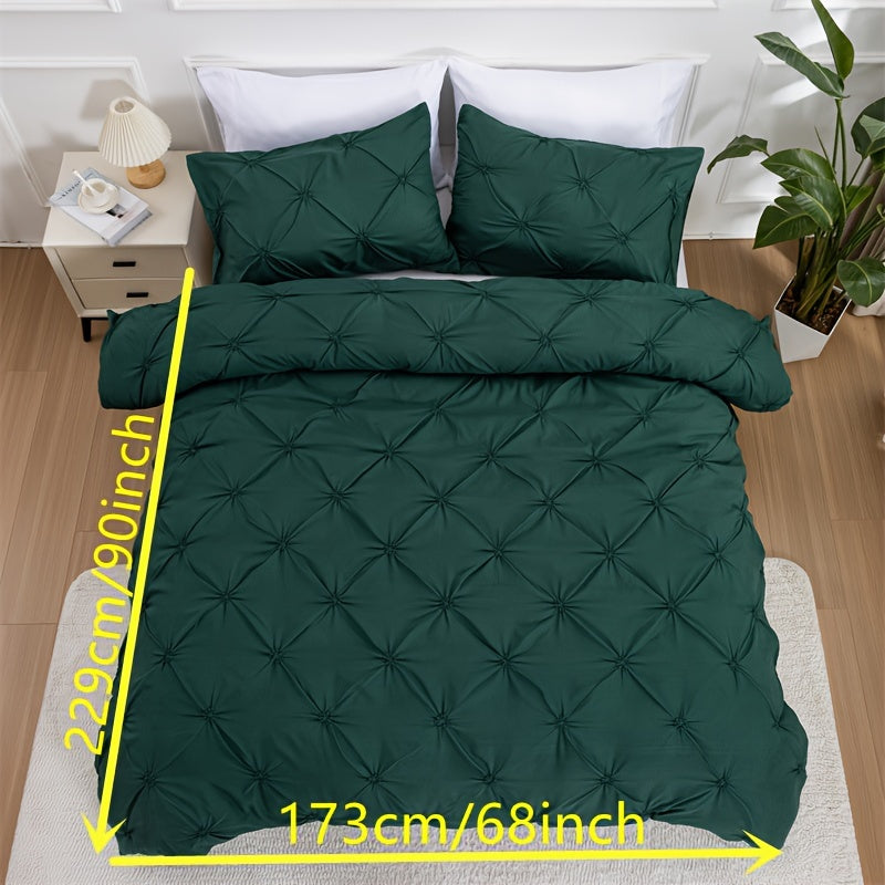 3-Piece Soft Breathable Polyester Duvet Cover Set - ATSProducts