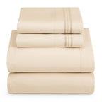 3/4pcs Beige Synthetic Fiber Sheet Set - ATSProducts