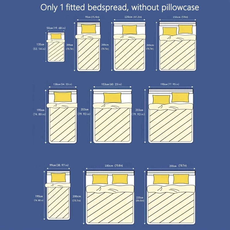 1pc Brushed Fitted Sheet - ATSProducts