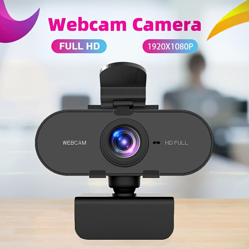 1pc Full HD 1080P Desktop Webcam with Auto Focus, USB Connectivity - ATSProducts