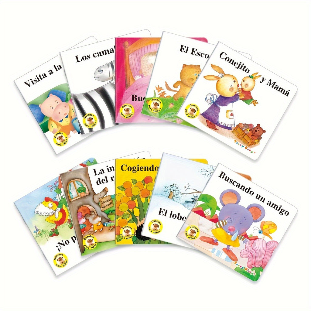 TeenyBaby Set Of 10 Spanish Picture Books With Ten Short Stories - ATSProducts