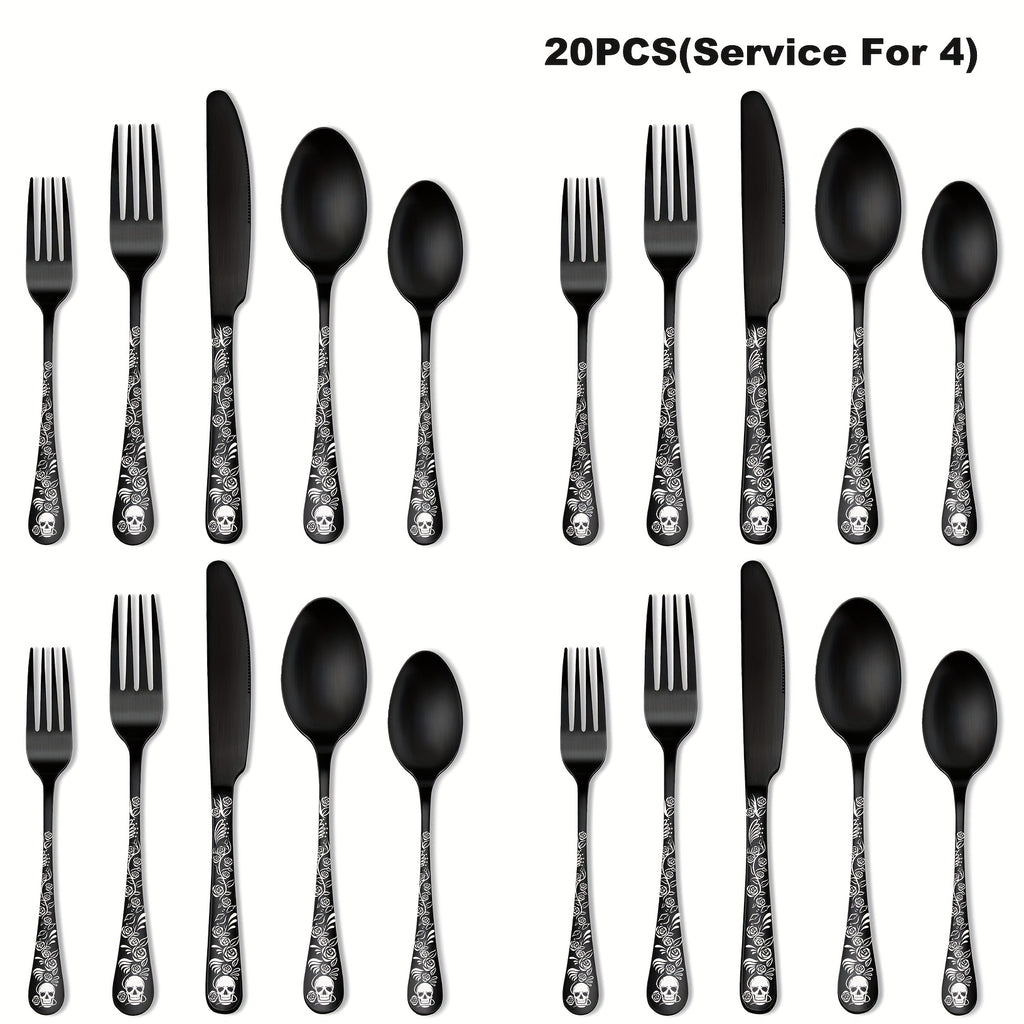 20/30pcs Gothic Design Cutlery Set - ATSProducts