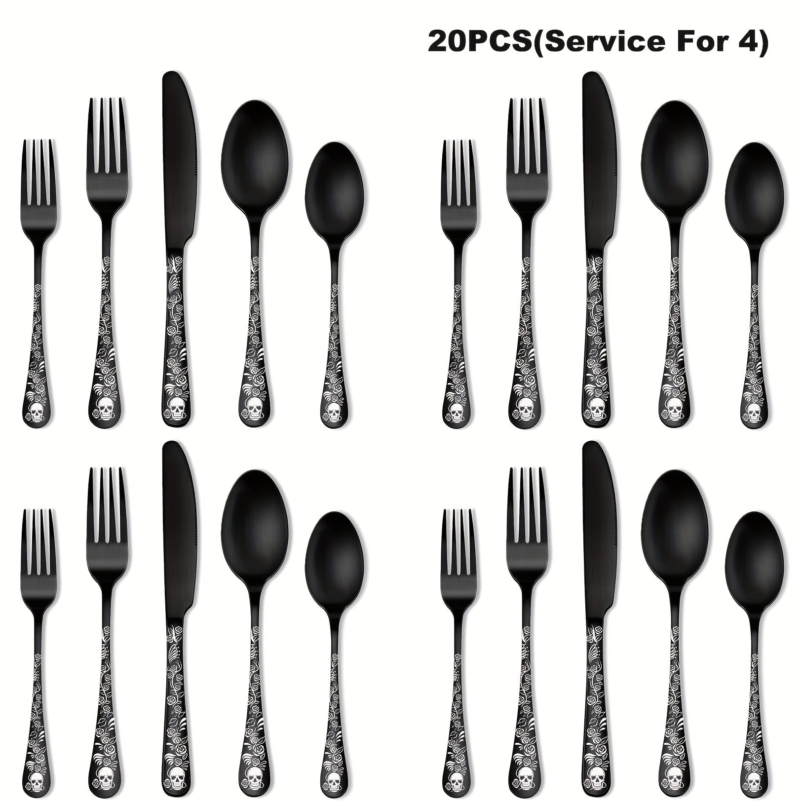 20/30pcs Gothic Design Cutlery Set - ATSProducts