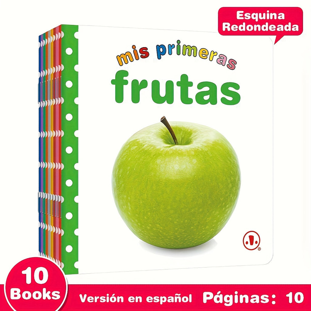 TeenyBaby Set Of 10 Spanish Children's Encyclopedia Reading Books - ATSProducts