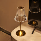 1pc Elegant Touch-Control Metal Table Lamp with USB Rechargeable Battery  Adjustable Ambient Light - ATSProducts