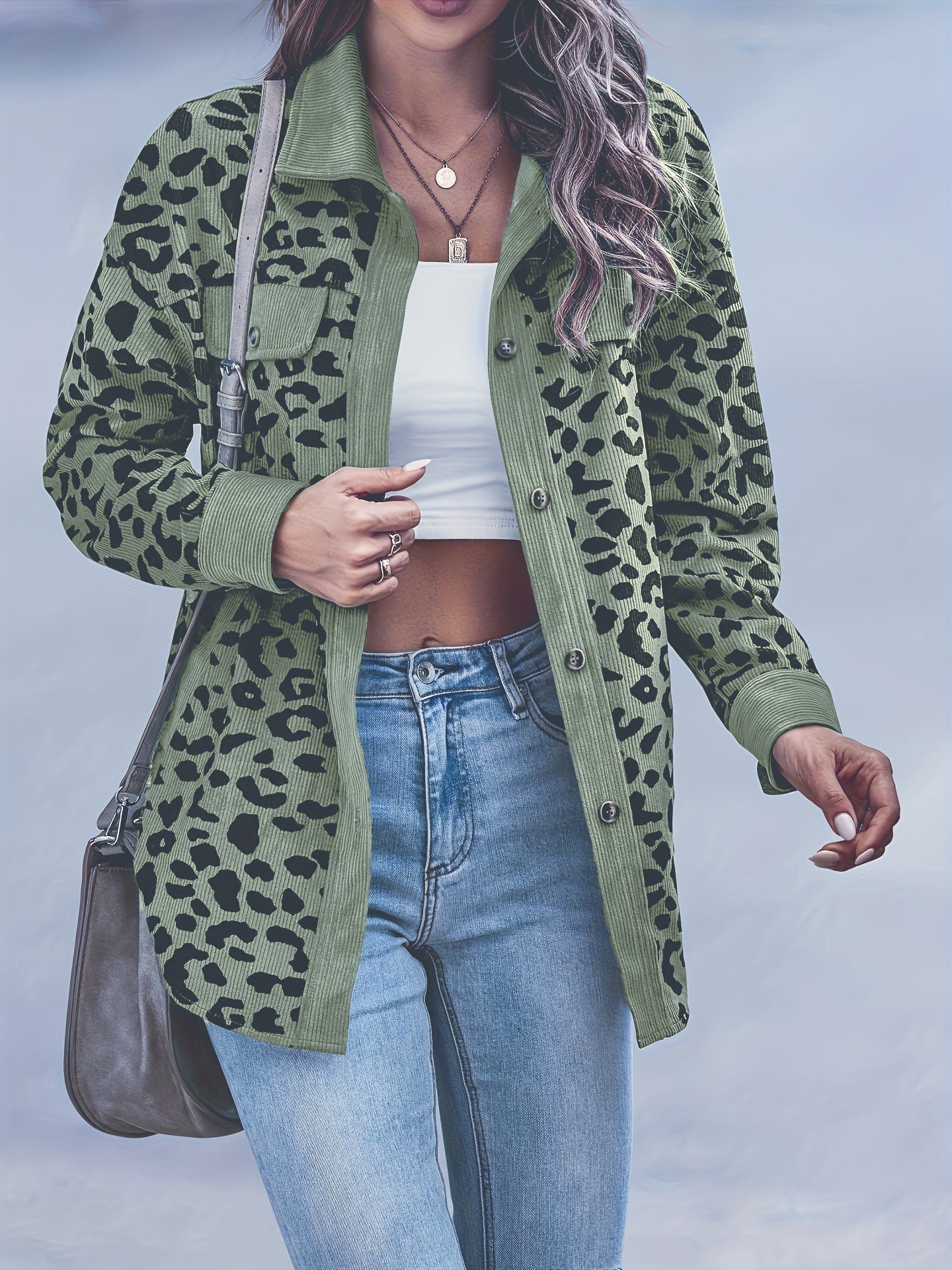 Women'S Y2K Leopard Print Jacket - ATSProducts