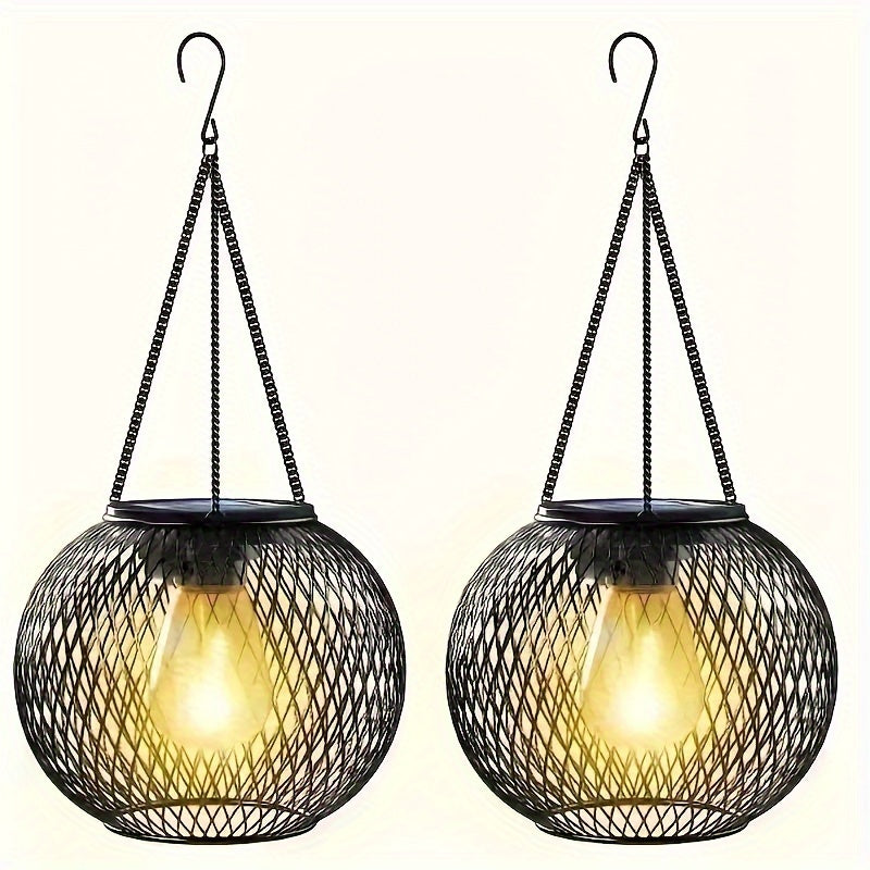 2pcs Outdoor Solar Hanging Lights - ATSProducts