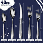 40pcs Stainless Steel Flatware Set - ATSProducts