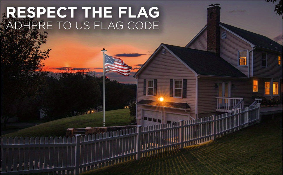 Solar Flagpole Light - ATSProducts