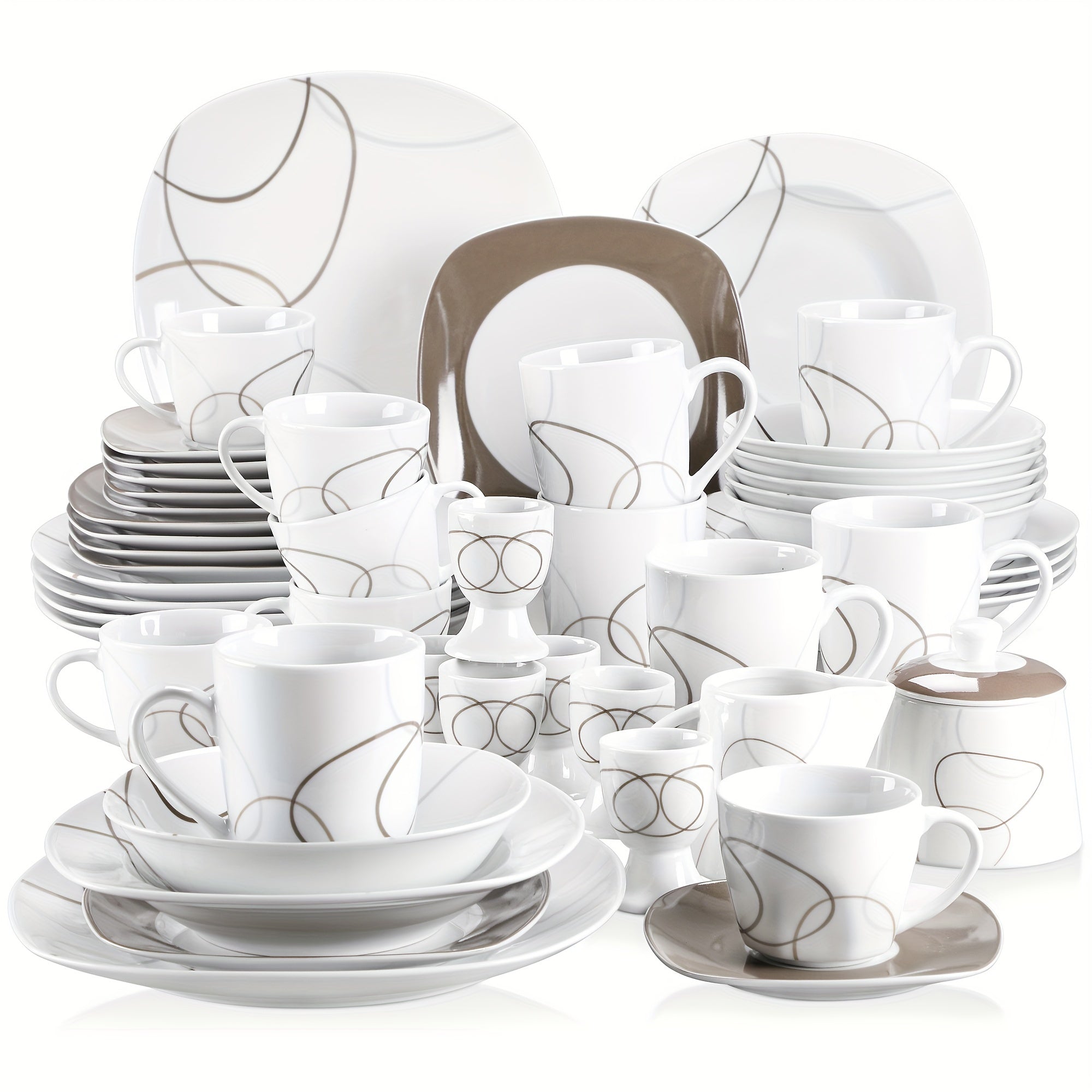 Veweet 50-Piece Dinnerware Set - ATSProducts