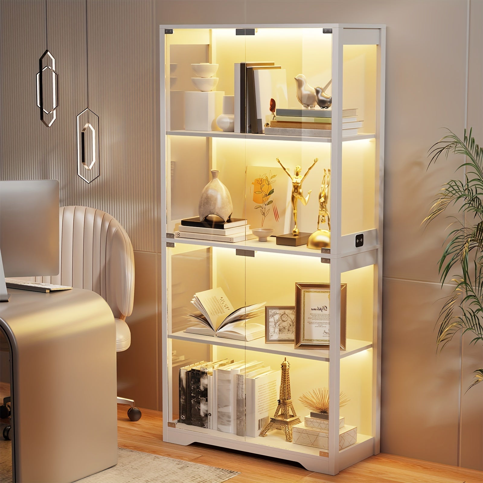 4-Tier Curio Cabinet - ATSProducts