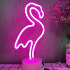 1pc Flamingo Neon Sign, Battery And USB Powered - ATSProducts