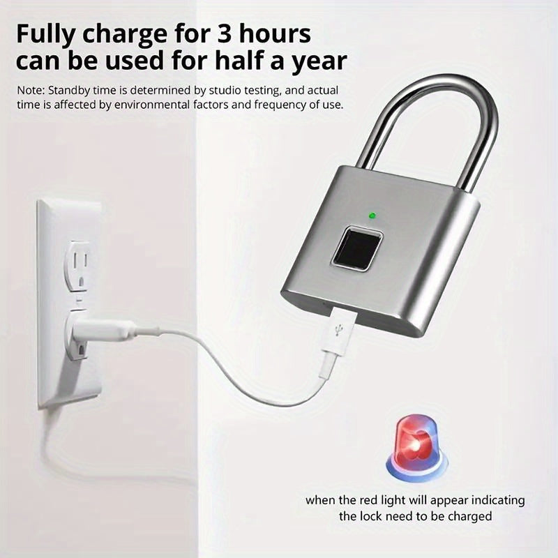 1pc Advanced Biometric Smart Padlock - ATSProducts