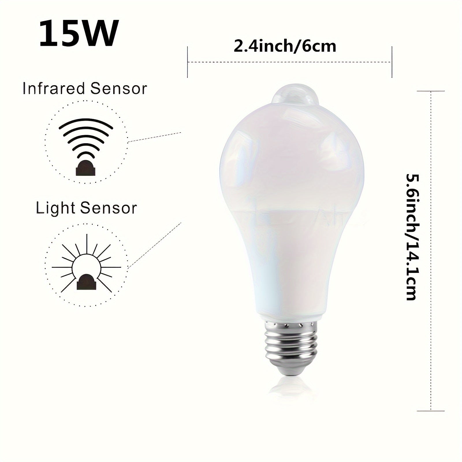 Smart Body Sensor LED Light Bulb - Auto On/Off - ATSProducts