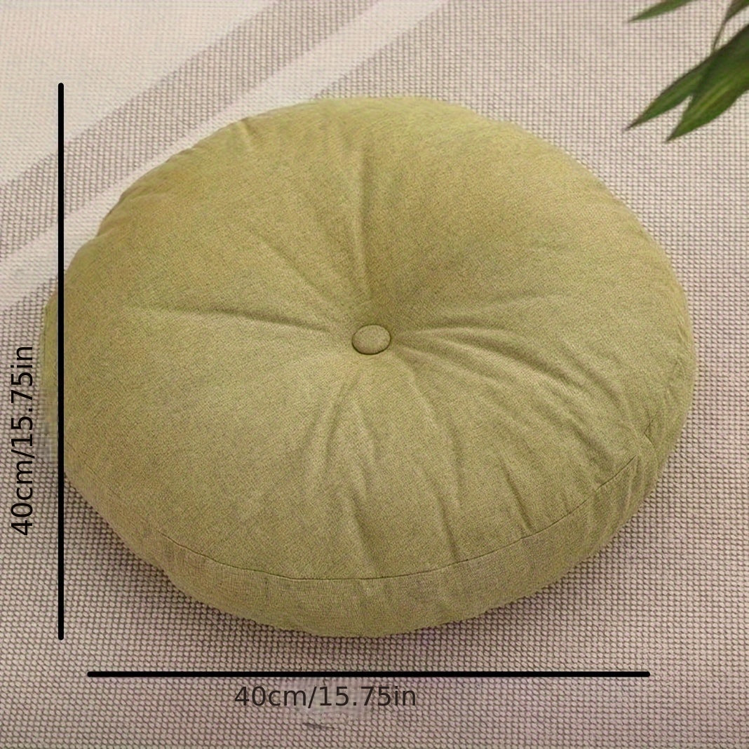 1pc, Linen Floor Cushion Japanese Style Tufted Tatami - ATSProducts