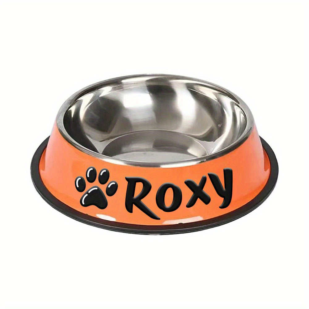 1pc Personalized Stainless Steel Dog Bowls - ATSProducts