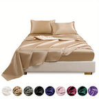 4pc Satin Bed Sheet Set - ATSProducts