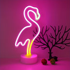 1pc Flamingo Neon Sign, Battery And USB Powered - ATSProducts