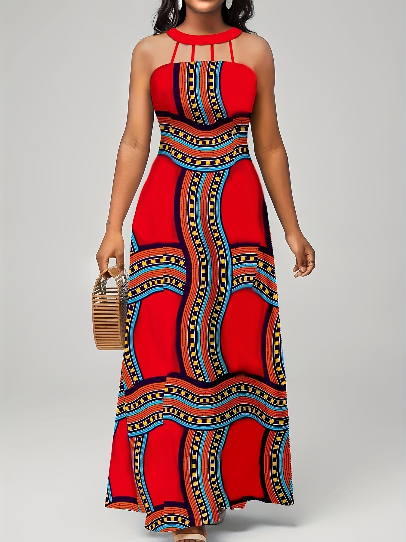 Abstract Print Dress - ATSProducts