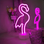 1pc Flamingo Neon Sign, Battery And USB Powered - ATSProducts