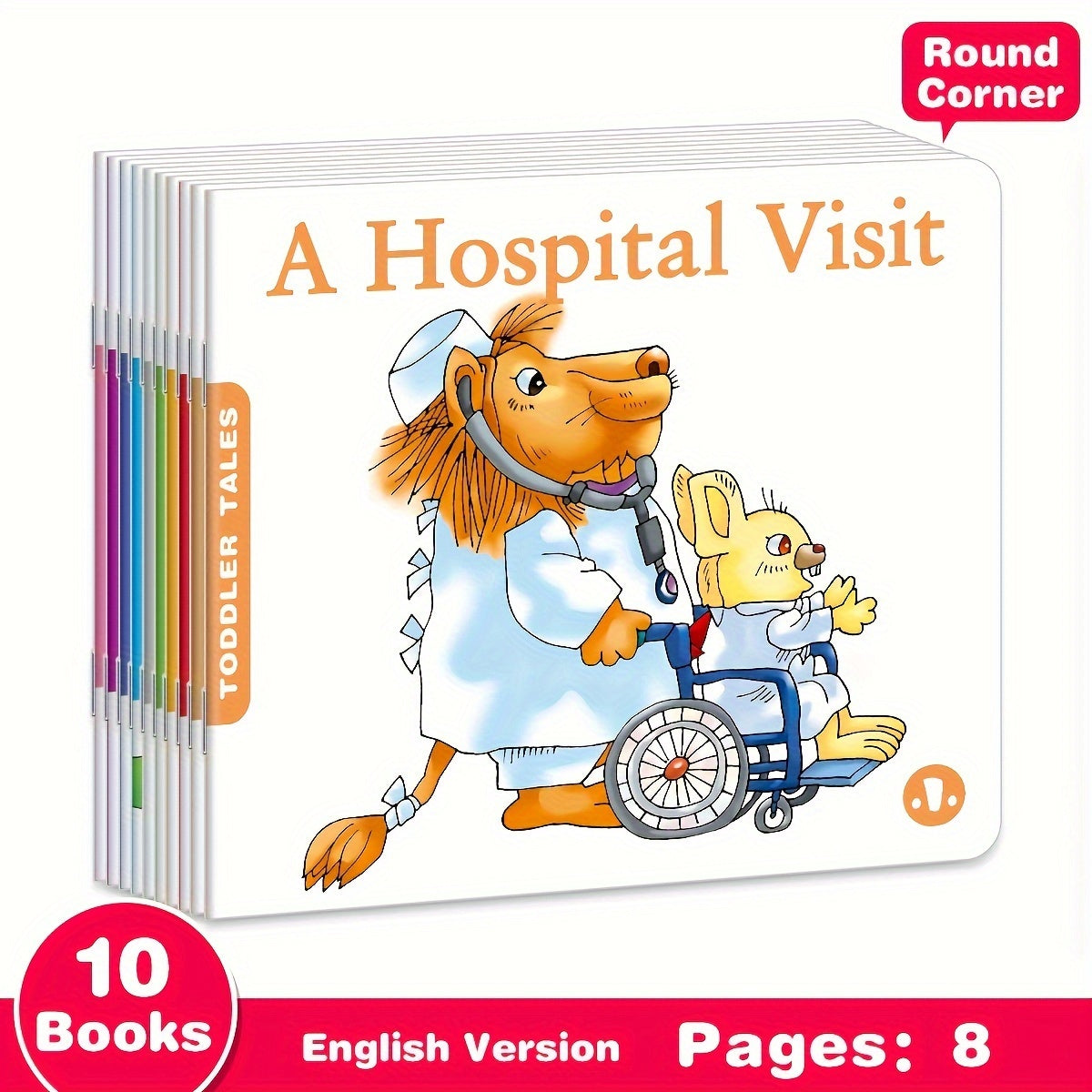 TeenyBaby Set of 10 English Cognitive Education Fairy Tale Books - ATSProducts