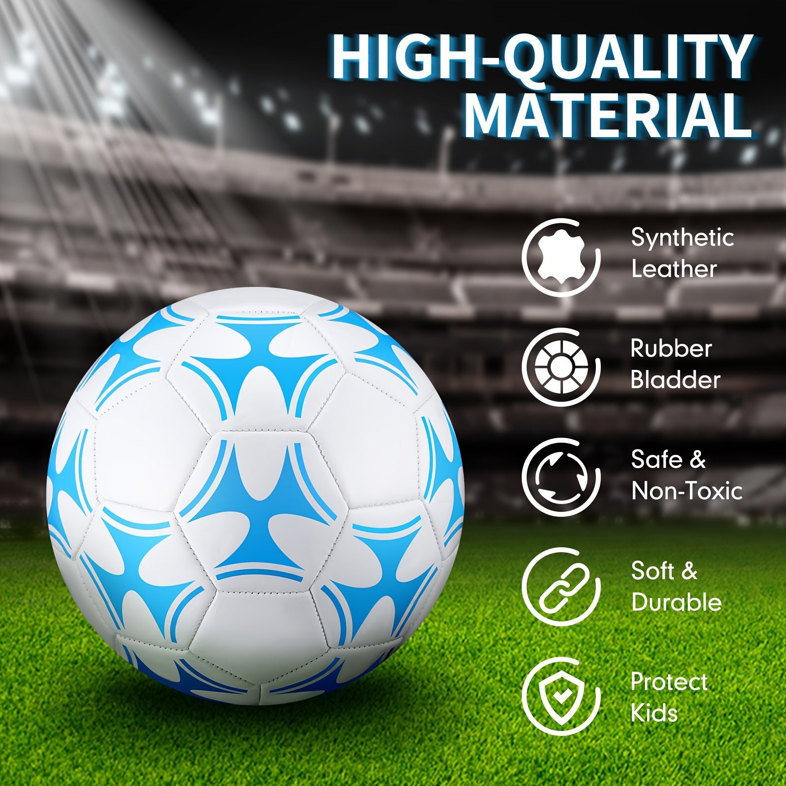 Outus 2 Pcs Soccer Balls with Pump - ATSProducts