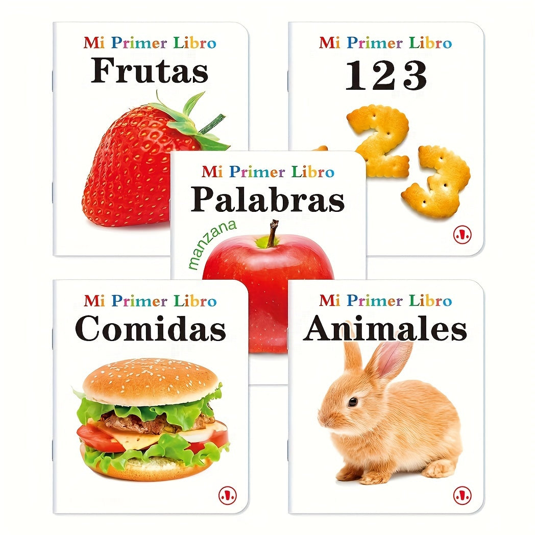 TeenyBaby Set Of 10 Spanish Language Books, My First Series Of Children's Identification Books - ATSProducts