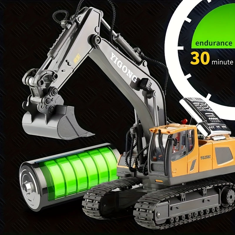 11-Channel Remote Control Alloy Excavator - ATSProducts