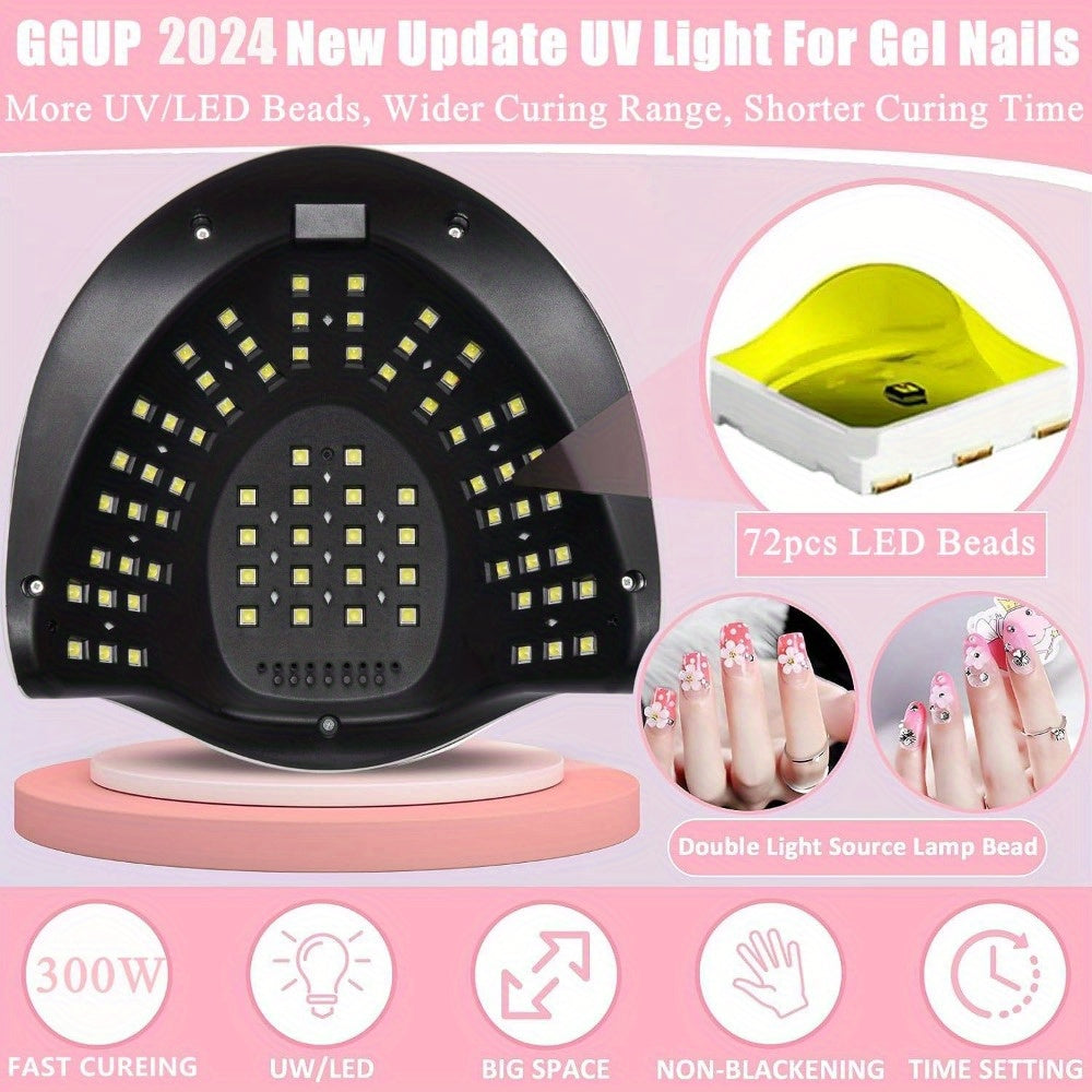 GGUP Professional 300W LED Nail Lamp with Auto Sensor & Smart Sensor Technology - ATSProducts